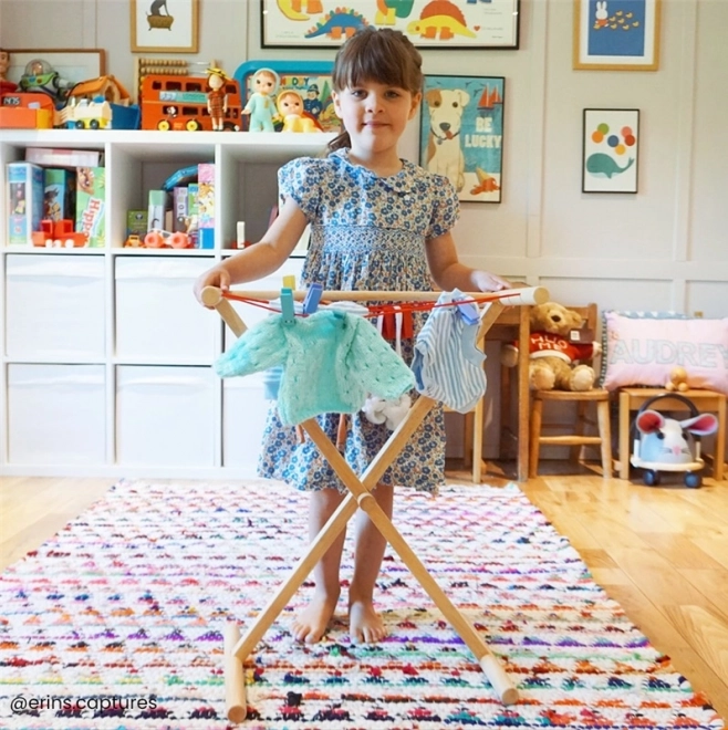 Leseni stojalo za perilo Bigjigs Toys