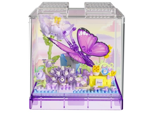 Komplet mini KOCO Metulj plastika 471 kos v škatli 11x12x11cm