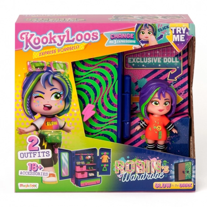 Lutka KookyLoos Robin in garderoba