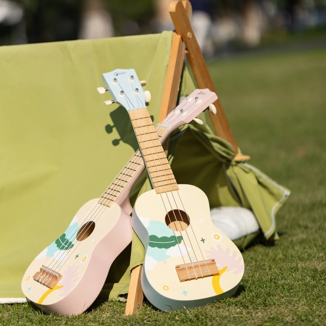 Klasični svet leseno ukulele za otroke roza