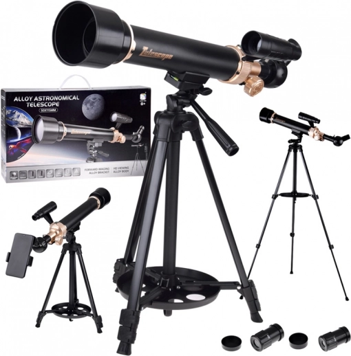 Astronomski teleskop 30x/60x 500 mm s stojalom in dodatki