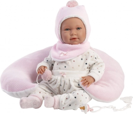 jočeča punčka Mimi z blazinico rogljiček 42 cm