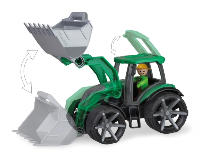 Auto Truxx 2 traktor z zajemalko plast 32 cm z figuro 24m+