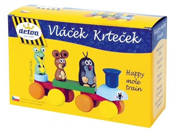Vlak Krtek les 15 cm v škatlici