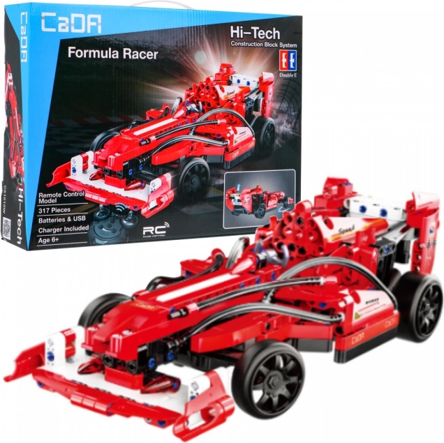 Komplet za sestavljanje RC dirkalne formule, 317 delov, za otroke 6+