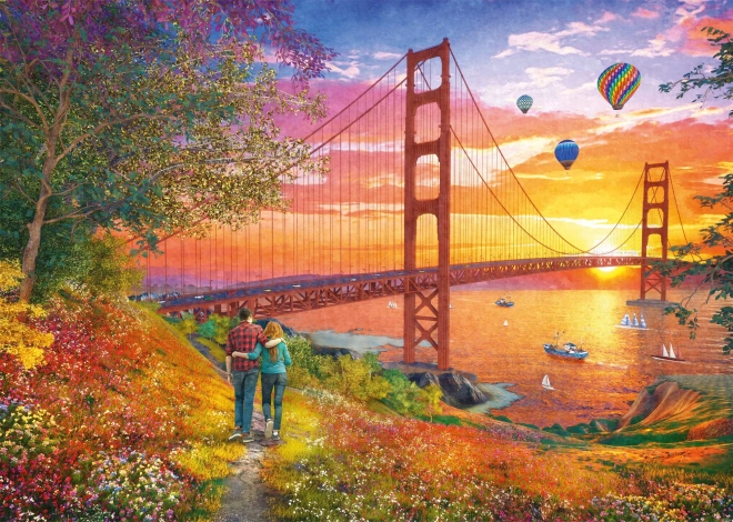 Sestavljanka Sprehod do mostu Golden Gate 2000 kosov
