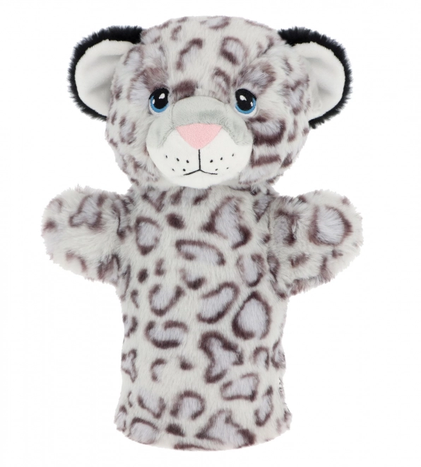 Keel Toys SE3076-2 Keeleco Snežni leopard - eko plišasta lutka za roko 27 cm