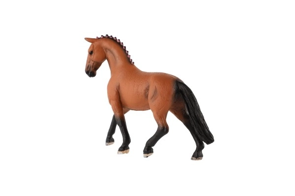 Realističen plastičen model konja rjavec 13 cm