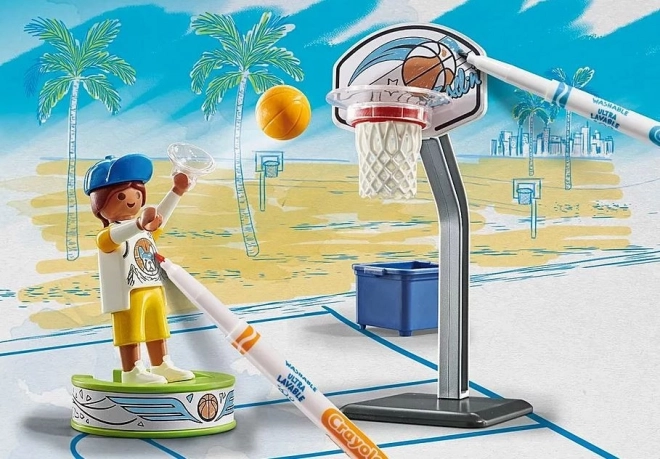 Playmobil Barvni Skater z košarkarsko žogo