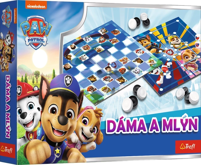 igra dama in mlin Tačke na patrulji