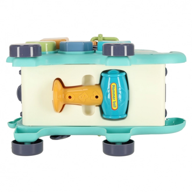 Interaktivni razvrščevalec blokov Montessori slonček 26 cm
