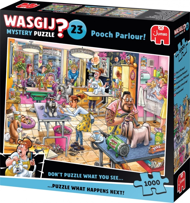 Sestavljanka Wasgij Mystery 23: Pasji salon 1000 kosov