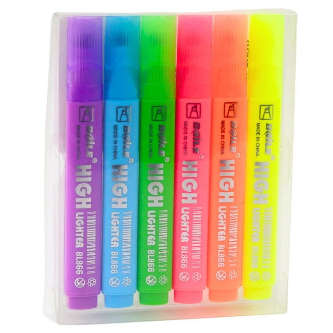 Set neonskih označevalcev 6 kosov
