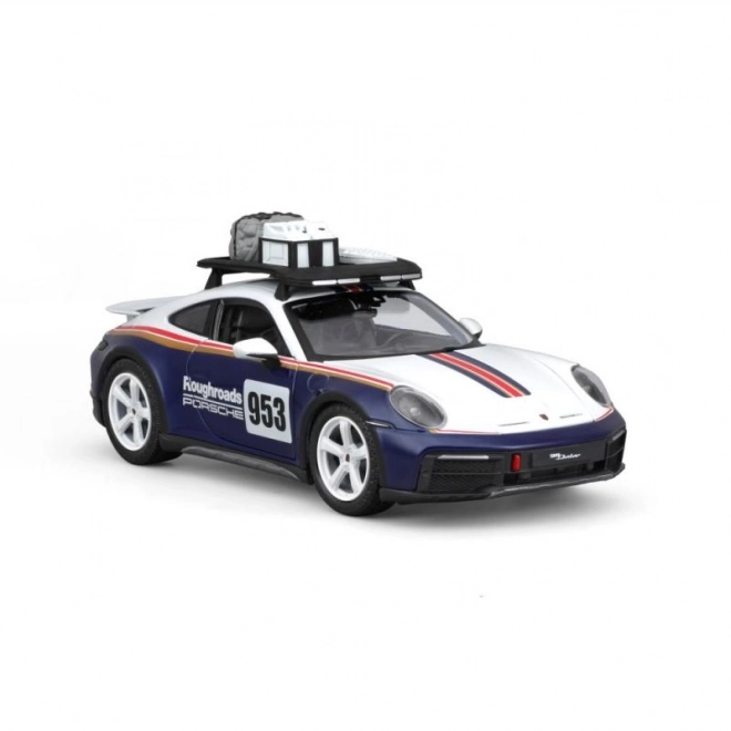 Bburago 1:24 Dirkaški - Porsche 911 Dakar - Modra 953 Groba cesta