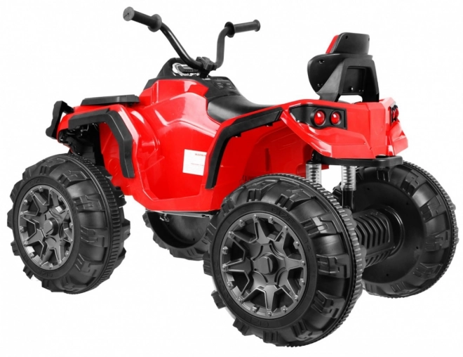 Štirikolesnik ATV 2,4GHz na baterijo za otroke Rdeča + Daljinsko upravljanje + EVA kolesa + MP3 radio + Počasen zagon