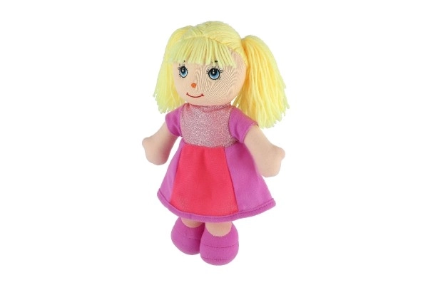 Punčka Culinka iz blaga z blond lasmi 32cm 0m+