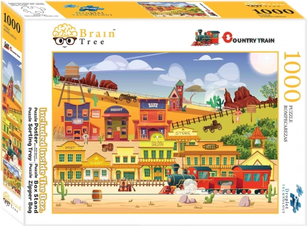 Puzzle BRAIN TREE Zahodna lokomotiva 1000 kosov