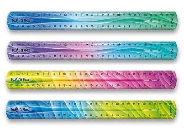 Maped ravnilo Twist'n Flex mavrično 30 cm