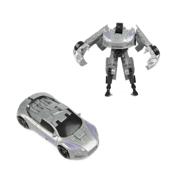 Transformersko vozilo/robot iz plastike 10 cm z barvno mešanico v plastični škatlici 5x10,5cm