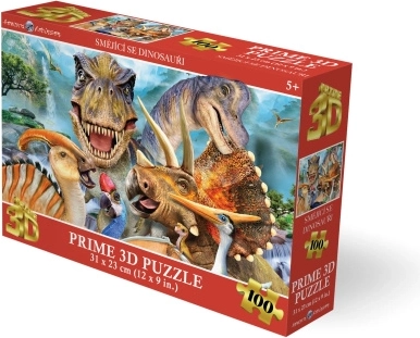 3D sestavljanka Dinozavrski selfi 100 koščkov