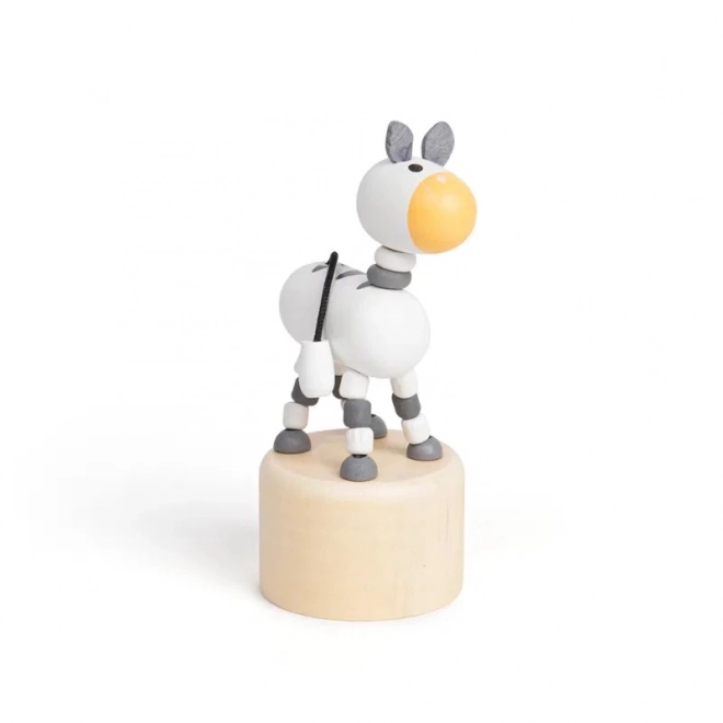Lesena stisljiva žival Zebra Safari od Bigjigs Toys