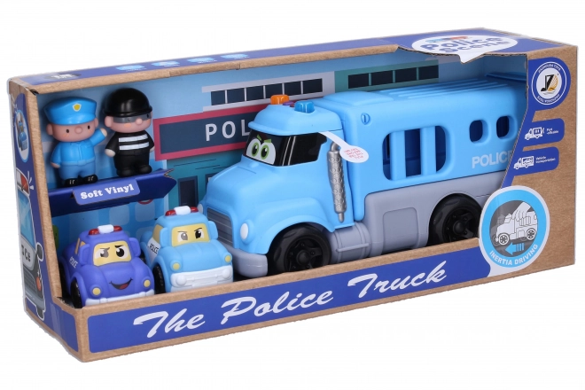 Policijski avto z učinki set 4 kosi