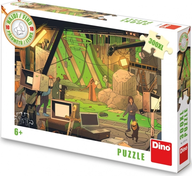 DINO Puzzla Pošči 10 predmetov: Film XL 300 delcev