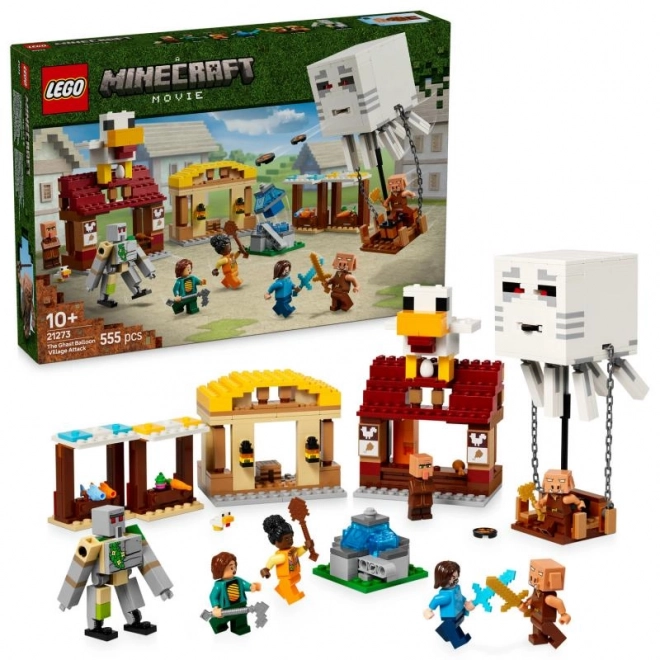 LEGO Minecraft 21273 Napad balonastega Ghasta na vas