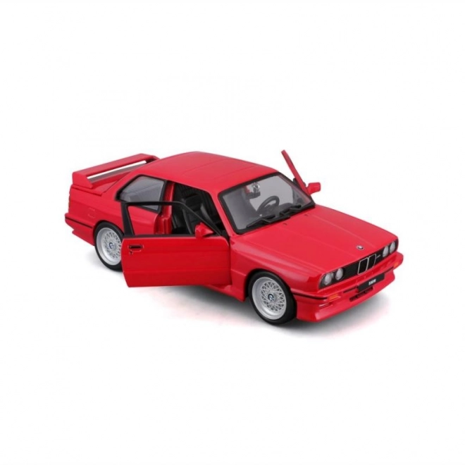 Kovinski avtomobilček BMW 3 Series M3 1988 rdeč