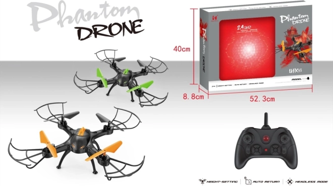 Dron PHANTOM z ohranjanjem višine in samodejno vrnitvijo