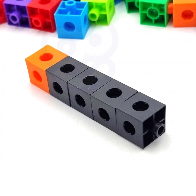 Woopie matematična konstrukcijska igrača s kockami in vzorci 148 delov