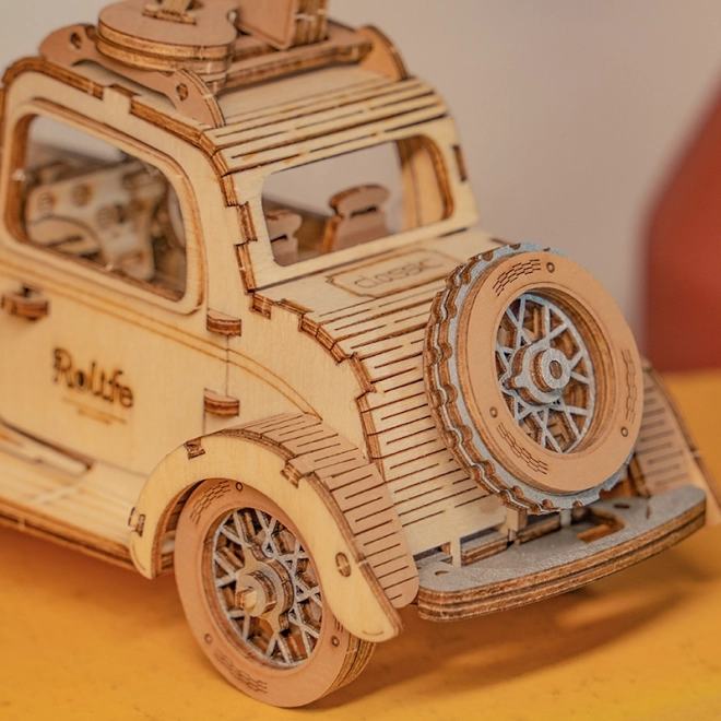 Vintage avtomobil - sodobni 3D leseni puzzle