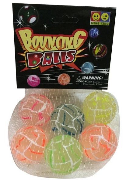 Barvne hop kroglice 6 kos 3 cm