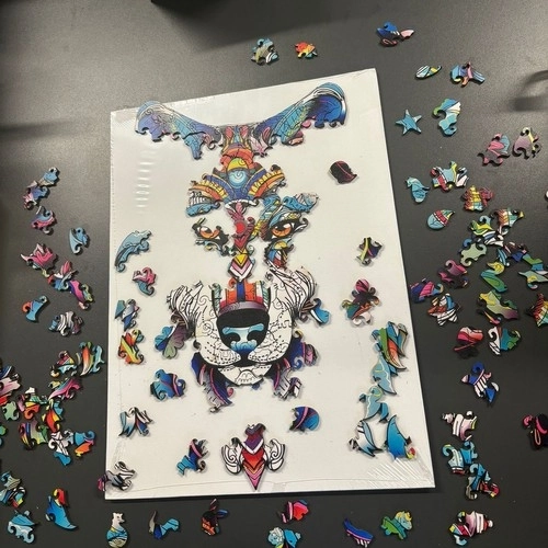 Lesne puzzle Kruzzel volčji motiv