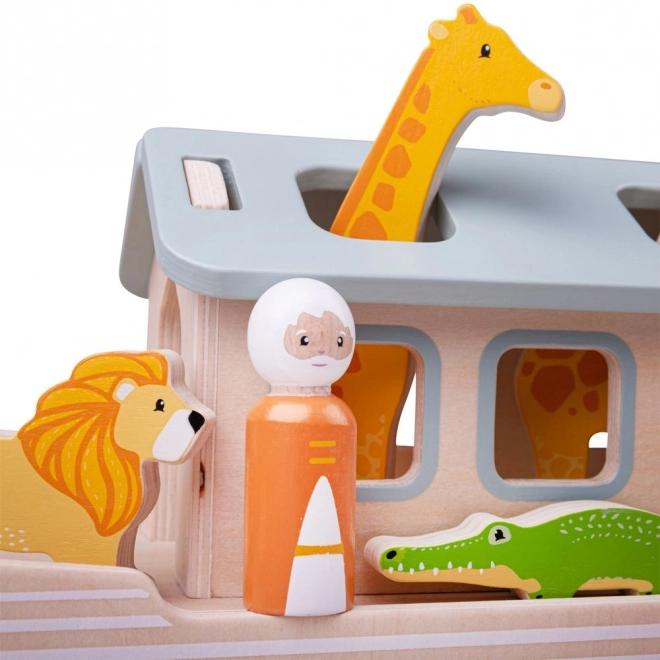 Lesena igrača Noetova barka od Bigjigs Toys