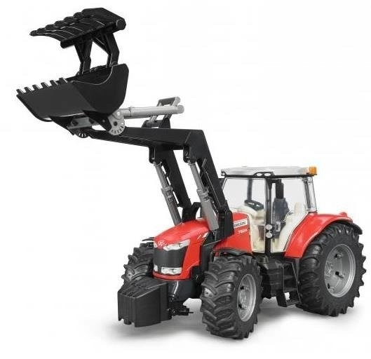 Traktor Bruder Massey Ferguson 7624 s čelnim nakladačem
