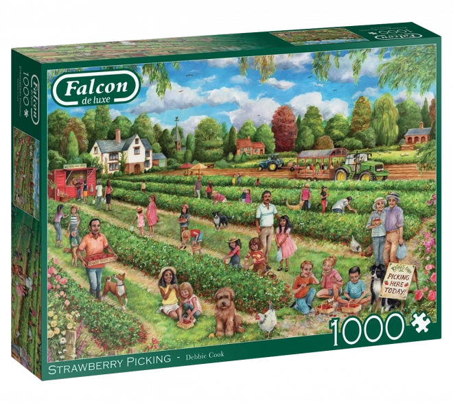 Puzzle Zbiranje jagod 1000 kosov