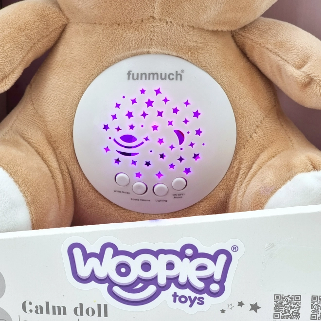 Woopie Baby pomirjujoči plišast medvedek s projektorjem 2v1
