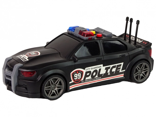 Policijski športni avto 1:16 Black Sound