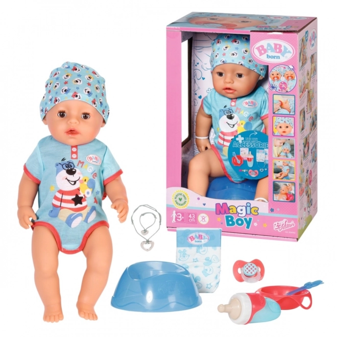 BABY born z magičnim cucljem, fantiček, 43 cm