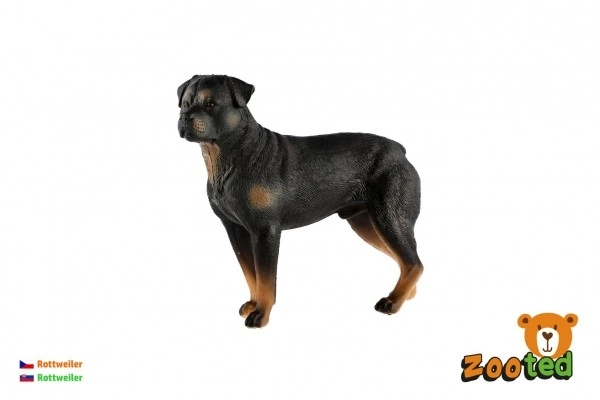 Plastična figura psa Rottweiler 8cm