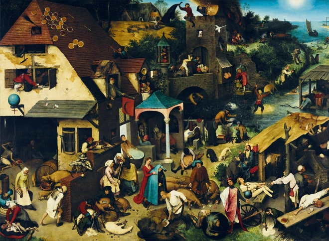 BLUEBIRD Sestavljanka Nizozemski pregovori (1559) 3000 kosov