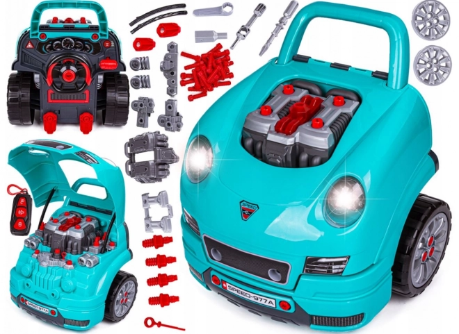DIY Motor Master - komplet za malega mehanika modra