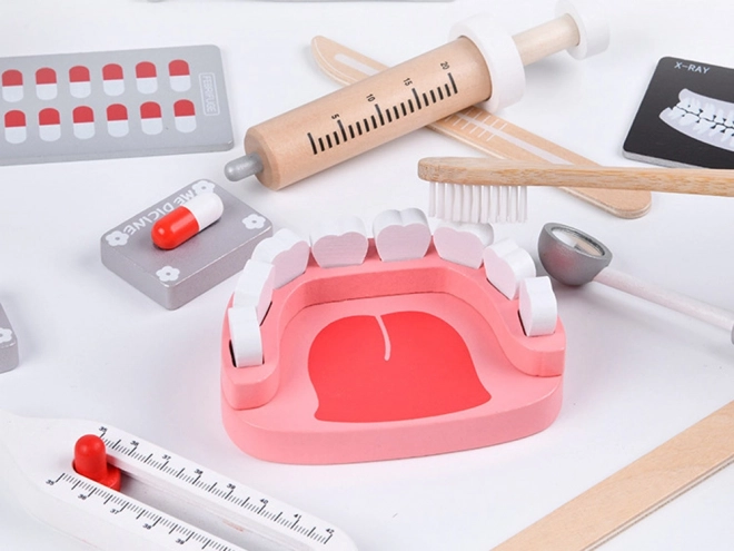 Lesena garnitura dodatkov SMALL DENTIST ZA4718