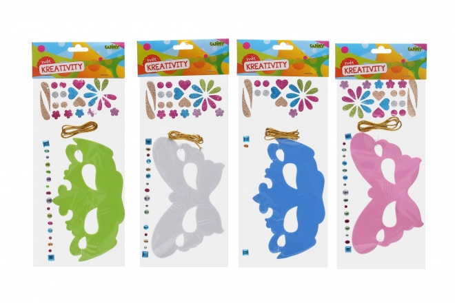 Kreativni set maska 14x36 cm z vrvico in okraski