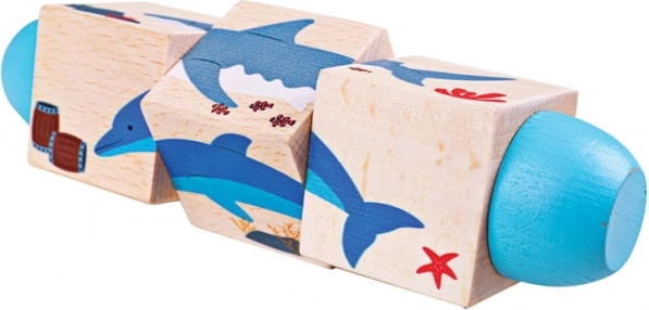 Bigjigs Toys motorični valj – življenje v morju