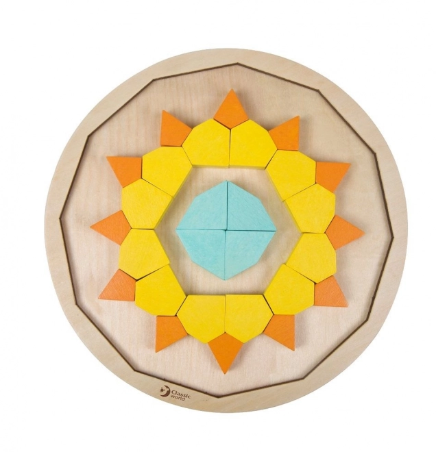 Montessori sestavljanka mandala - vzorci, oblike in barve