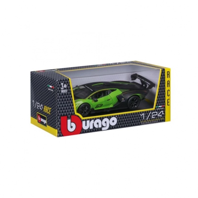 Bburago 1:24 Dirka Lamborghini Essenza SCV12 – Zelena