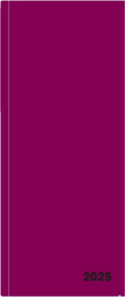 Eleganten mesečni dnevnik 2025 Burgundy