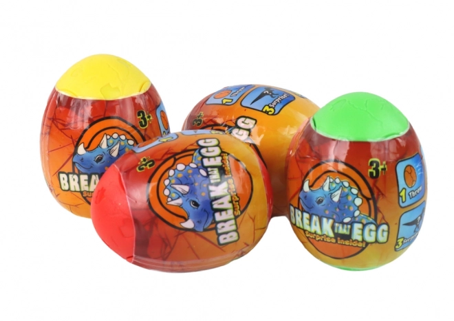 Čarobni pokajoči dinozaver v jajčni lupini 4 barve 6 cm